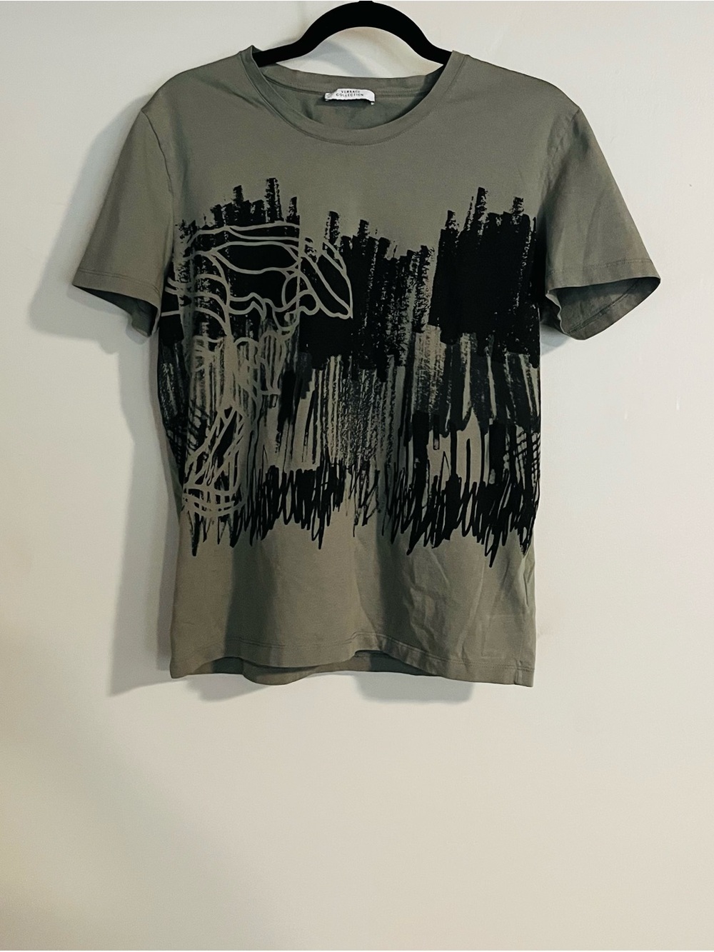 Versace Collection Men’s Classic Half Medusa Graphic Cotton T Shirt Size L